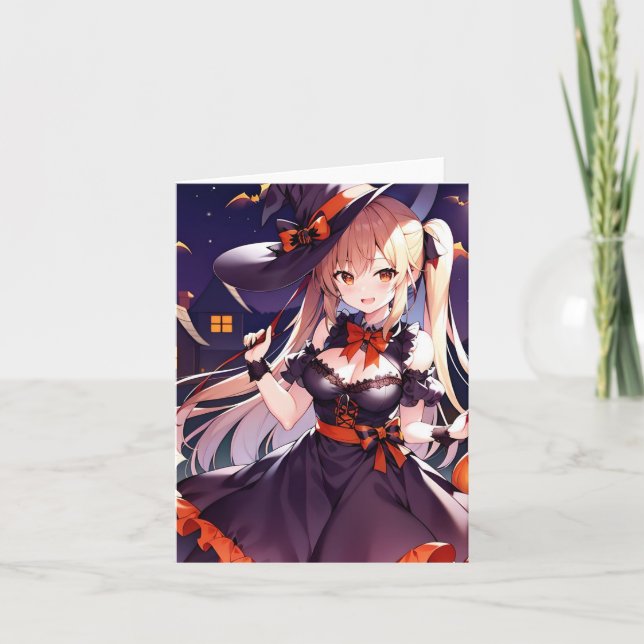 Halloween Anime Y Holiday Card (Front)