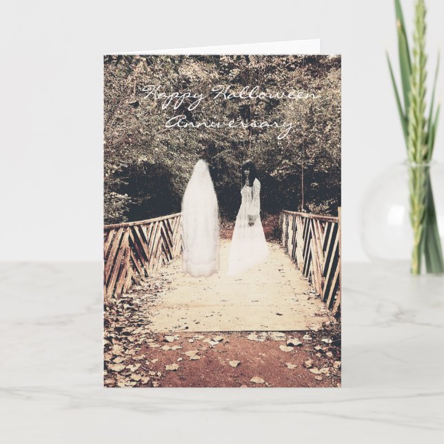 Halloween Anniversary On the bridge card (Front)