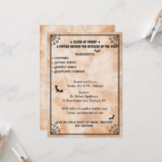 Halloween Apothecary Potion Party Invitation