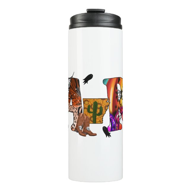 Halloween Arkansas Thermal Tumbler (Front)