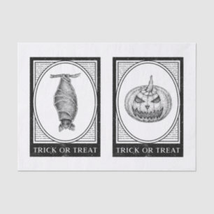 Halloween art decoupage tissue paper