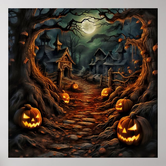 Halloween Art Poster (Front)