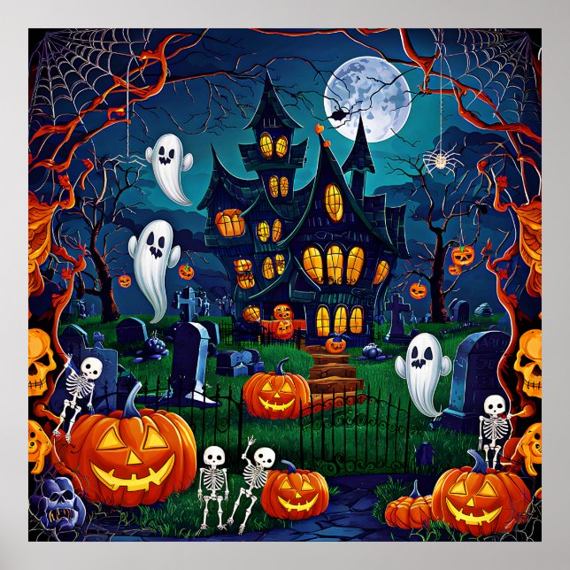 Halloween Art Poster (Front)