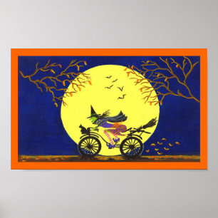 Halloween art poster "Broken Broom"