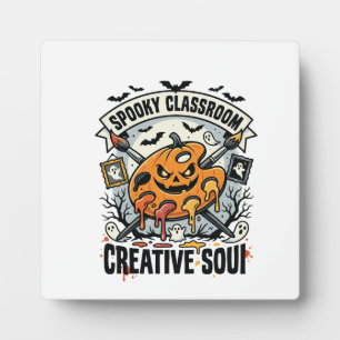 Halloween Art Teacher Spooky Classroom Plaque