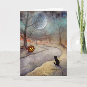 Halloween Art The Forgotten Path by Molly Harrison Card