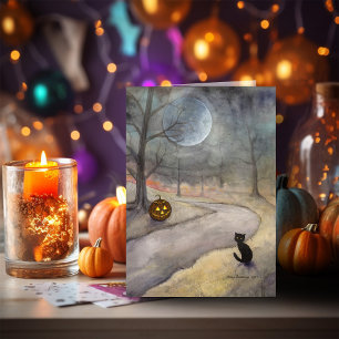 Halloween Art The Forgotten Path by Molly Harrison Card