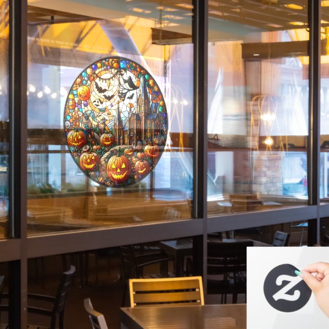 Halloween Art Window Cling (Restaurant Window)