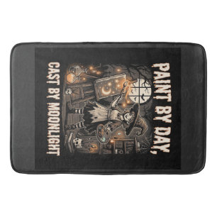 Halloween Artist Witch Magic Bath Mat