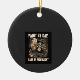Halloween Artist Witch Magic Ceramic Tree Decoration