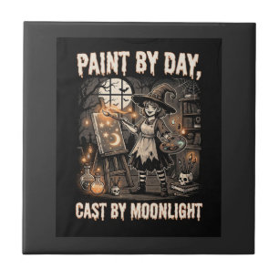 Halloween Artist Witch Magic Tile