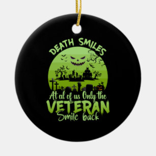 Halloween At Al Of Us Only The Veteran Smile Back Ceramic Tree Decoration