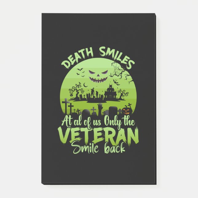 Halloween At Al Of Us Only The Veteran Smile Back Post-it Notes (Front)