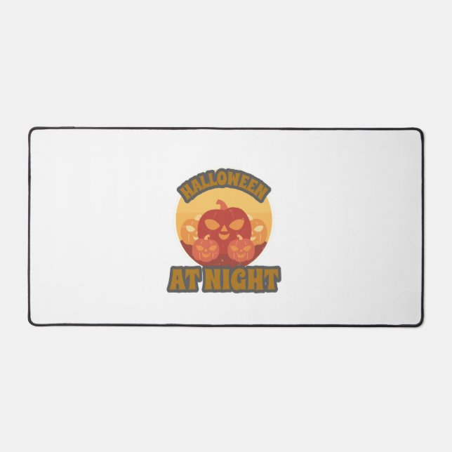 Halloween At Night Desk Mat (Front)