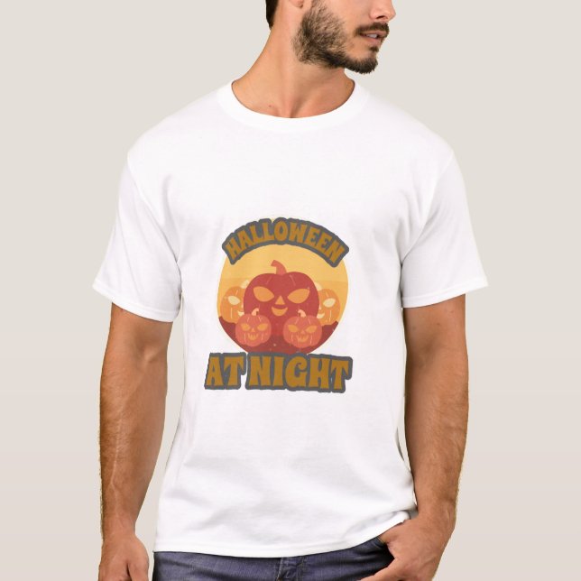 Halloween At Night T-Shirt (Front)