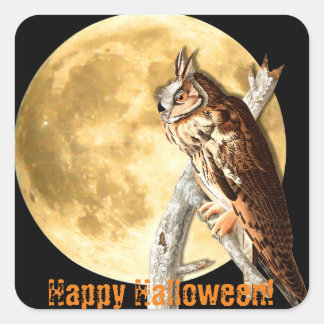 Halloween Audubon Long-eared Owl Stickers