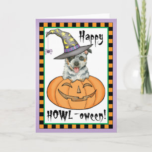 Halloween Australian Cattle Dog Invitation