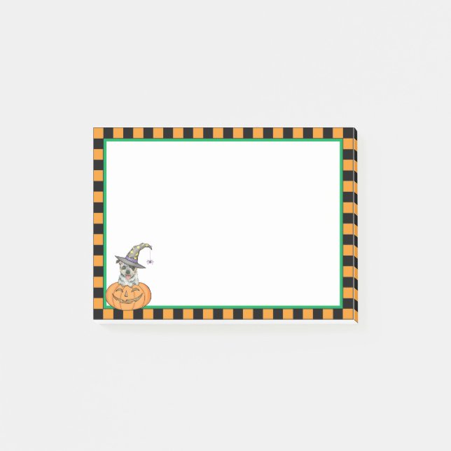 Halloween Australian Cattle Dog Post-it Notes (Front)