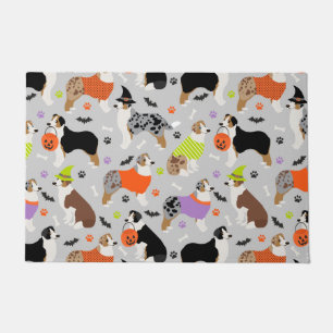 Halloween Australian Shepherd Doormat