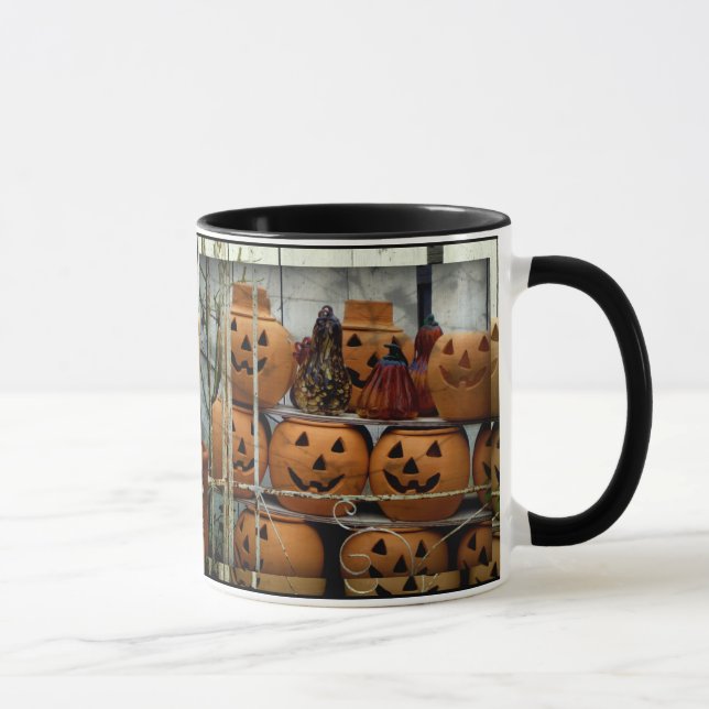 Halloween/Autumn Beverage Mug -  Pumpkins (Right)