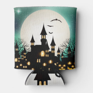 Halloween Autumn Castle Japan Can Cooler