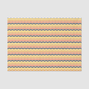 Halloween Autumn Chevron Fall Colours Tissue Paper