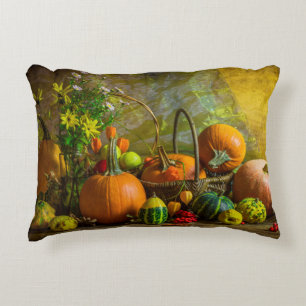 Halloween Autumn Fall Pumpkin Setting Table Decorative Cushion