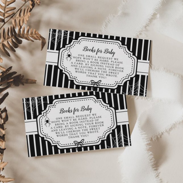 Halloween Autumn Gothic Spooky Books for Baby Enclosure Card (Creator Uploaded)