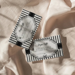 Halloween Autumn Gothic Spooky Diaper Raffle Enclosure Card