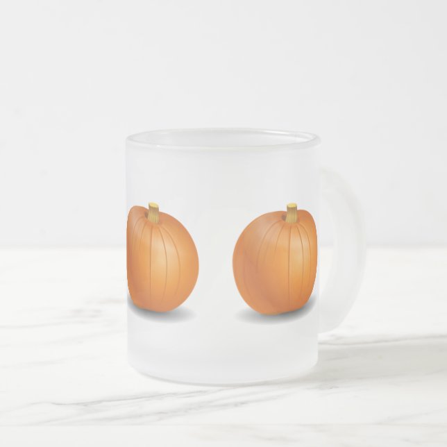 Halloween/Autumn Pumpkin Frosted Mug (Front Right)