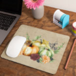 Halloween Autumn Pumpkin Watercolor Mouse Mat<br><div class="desc">This design may be personalized by choosing the customize option to add text or make other changes. If this product has the option to transfer the design to another item, please make sure to adjust the design to fit if needed. Contact me at colorflowcreations@gmail.com if you wish to have this...</div>