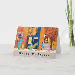 Halloween Autumn Trick or Treaters Card