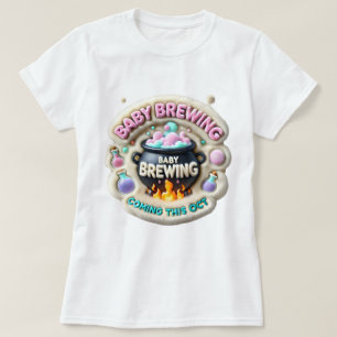 Halloween Baby Brewing Announcement T-Shirt