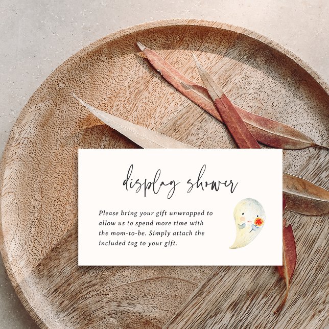 Halloween Baby Display Shower Enclosure Card (Creator Uploaded)