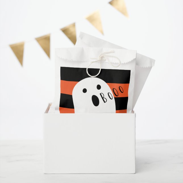 Halloween Baby Ghost Boo Paper Favour Bags (Party)