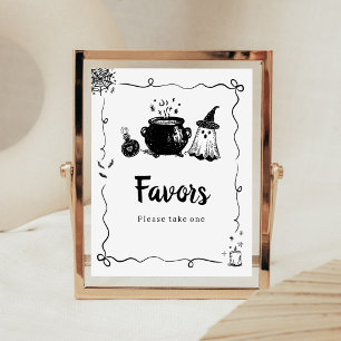 Halloween Baby is Brewing Favours Sign