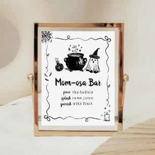 Halloween Baby is Brewing Mum Osa Bar Sign