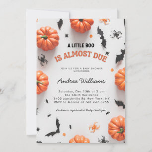 Halloween Baby Shower A Little Boo Invitation