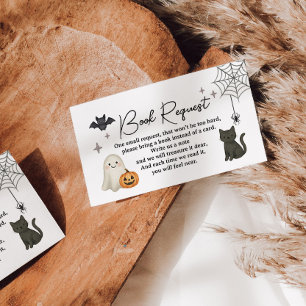 Halloween Baby Shower Book Request Card