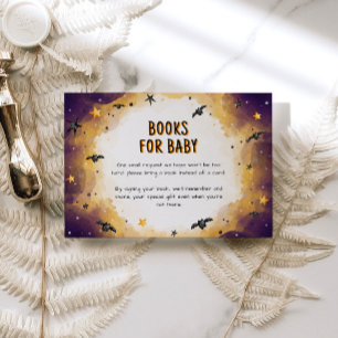 Halloween Baby Shower Book Request Enclosure Card