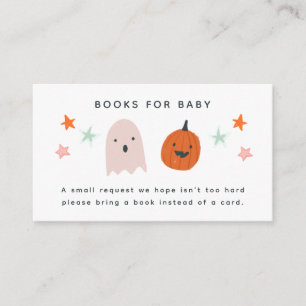 Halloween Baby Shower Book Request Enclosure Card