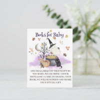 Halloween Baby Shower Books for Baby card.