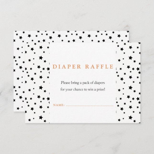 Halloween Baby shower Diaper black Invitation (Front/Back)