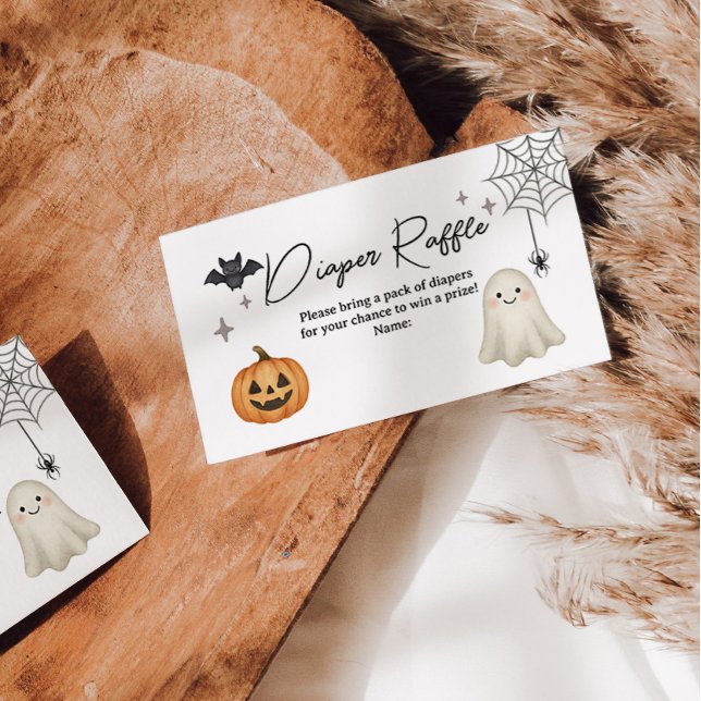 Halloween Baby Shower Diaper Raffle Card (Creator Uploaded)