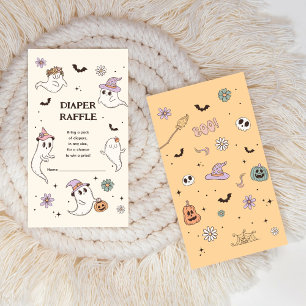 Halloween Baby Shower Diaper Raffle Enclosure Card