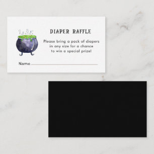 Halloween Baby shower Diaper Raffle  Enclosure Card
