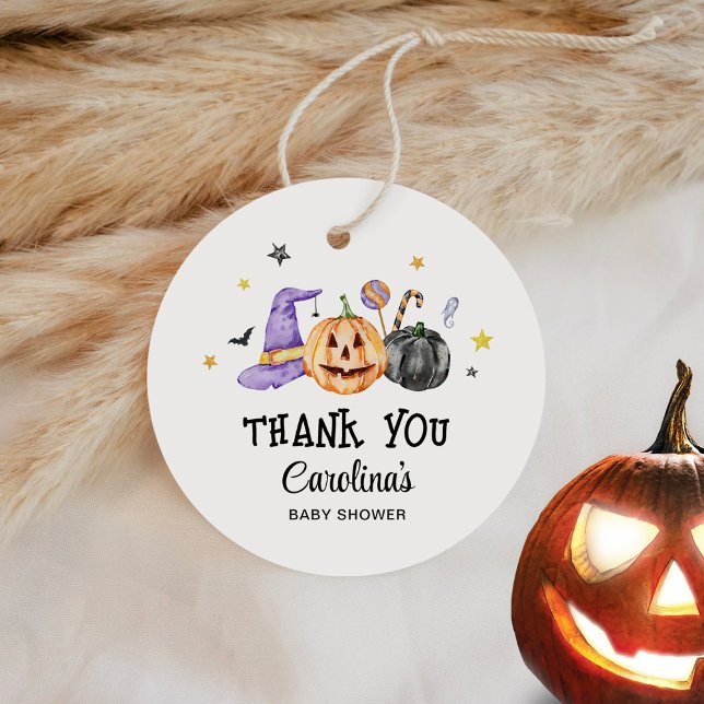 Halloween Baby Shower Favour Tags (Creator Uploaded)