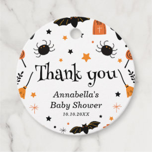 Halloween Baby Shower Favour Tags