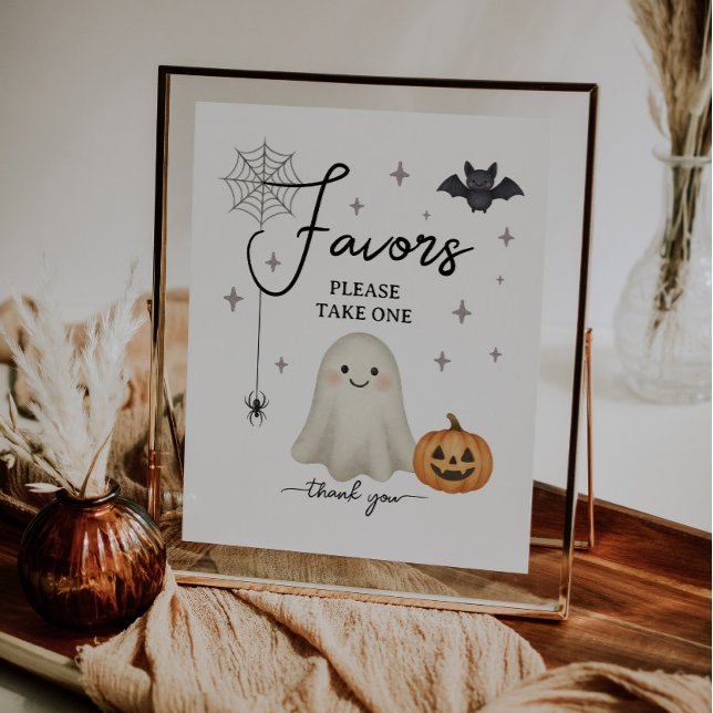 Halloween Baby Shower Favours Sign (Creator Uploaded)