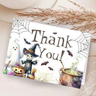 Halloween Baby Shower Folded Thank You Card